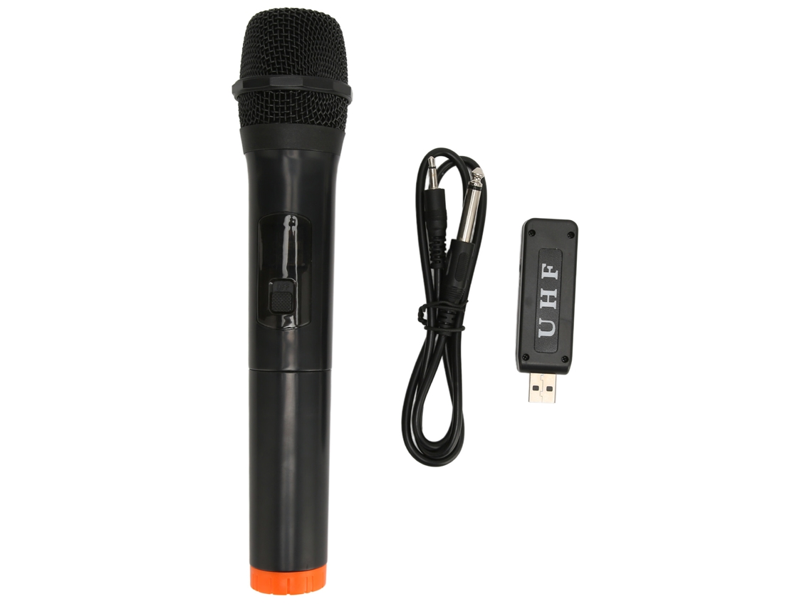 Microfone Sem Fio Uhf Com Alcance 131ft E Redução De Ruído