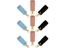 Porta Canetas Popetpop Com Efeito De Couro Pvc, Chaveiro Com Clipe, 9 Peças, Design Minimalista Enfermeiros E
