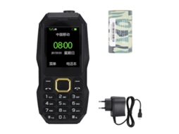Mali telefone Móvel Outdoor Dual Sim com Bateria 5800mah e Longa Autonomia Preto (plugue Eu 110‑240v)