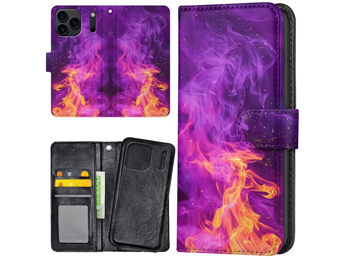 Capa Carteira Para Iphone 17 Pro Max/capa Fire