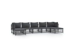 Garden Lounge Set, Garden Lounge Sets Vidaxl Antracite Aço (n/a)