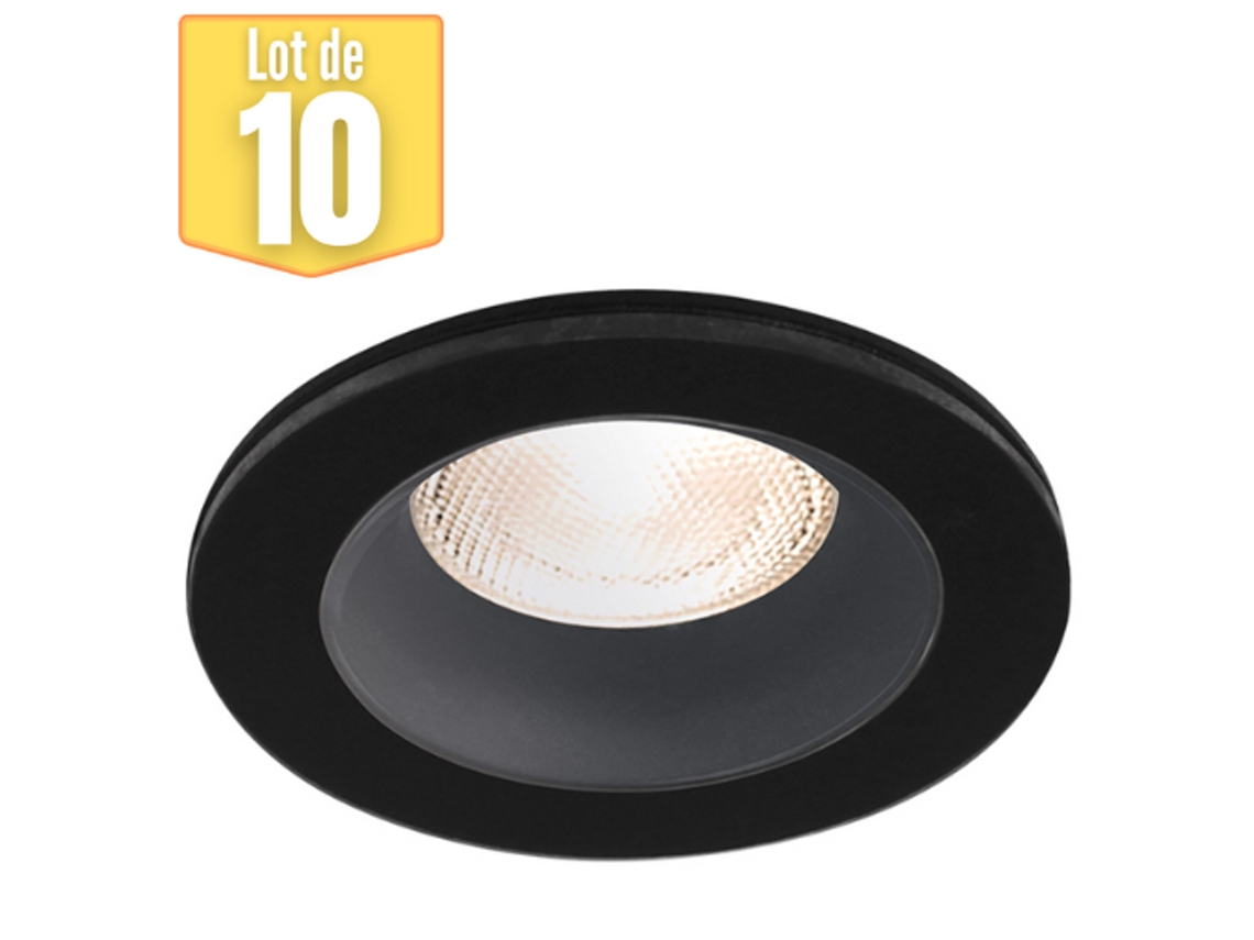 Conjunto de 10 Suportes de Rotatórias Redondas de Ip54 Pretas BRAYTRON