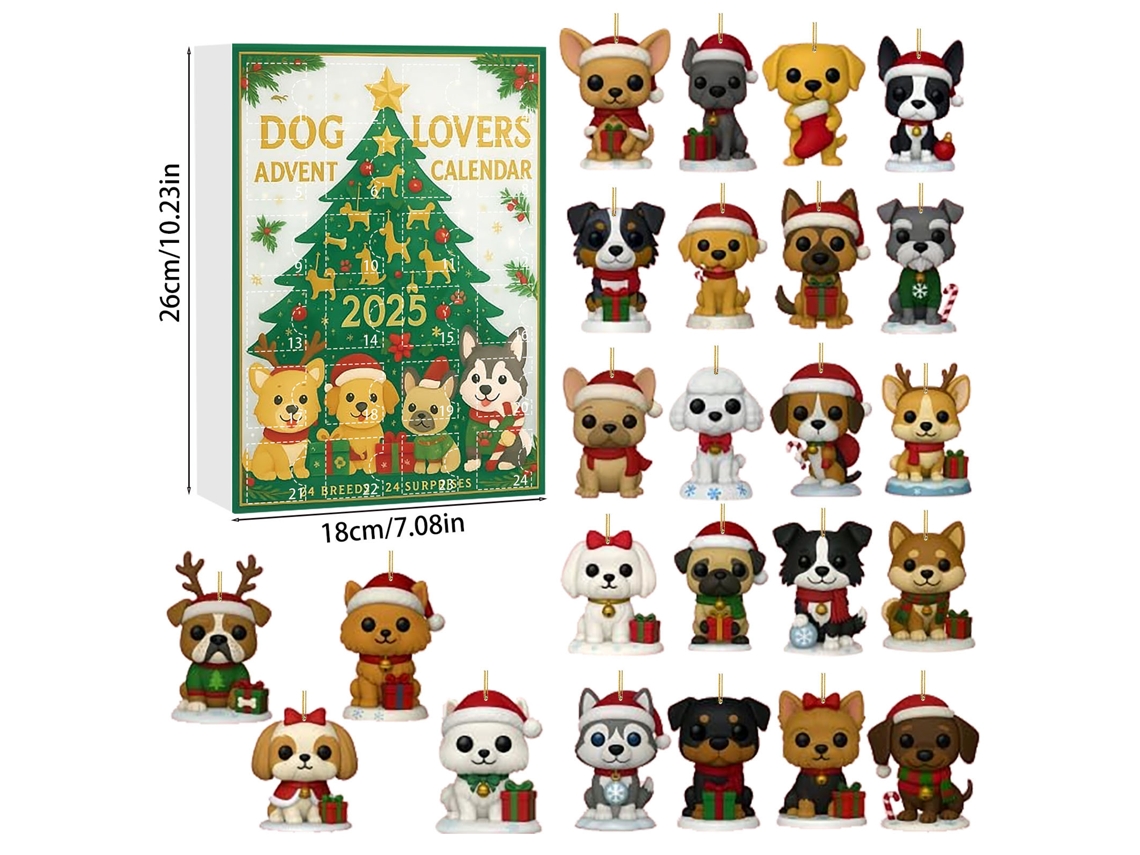 Cachorro Decoraes De Natal Caixa Cega, Rvore De Natal Pendurado