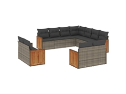 Garden Sofa Set, Garden Sofa Sets Vidaxl Cinzeto Rattan / Vime (n/a)
