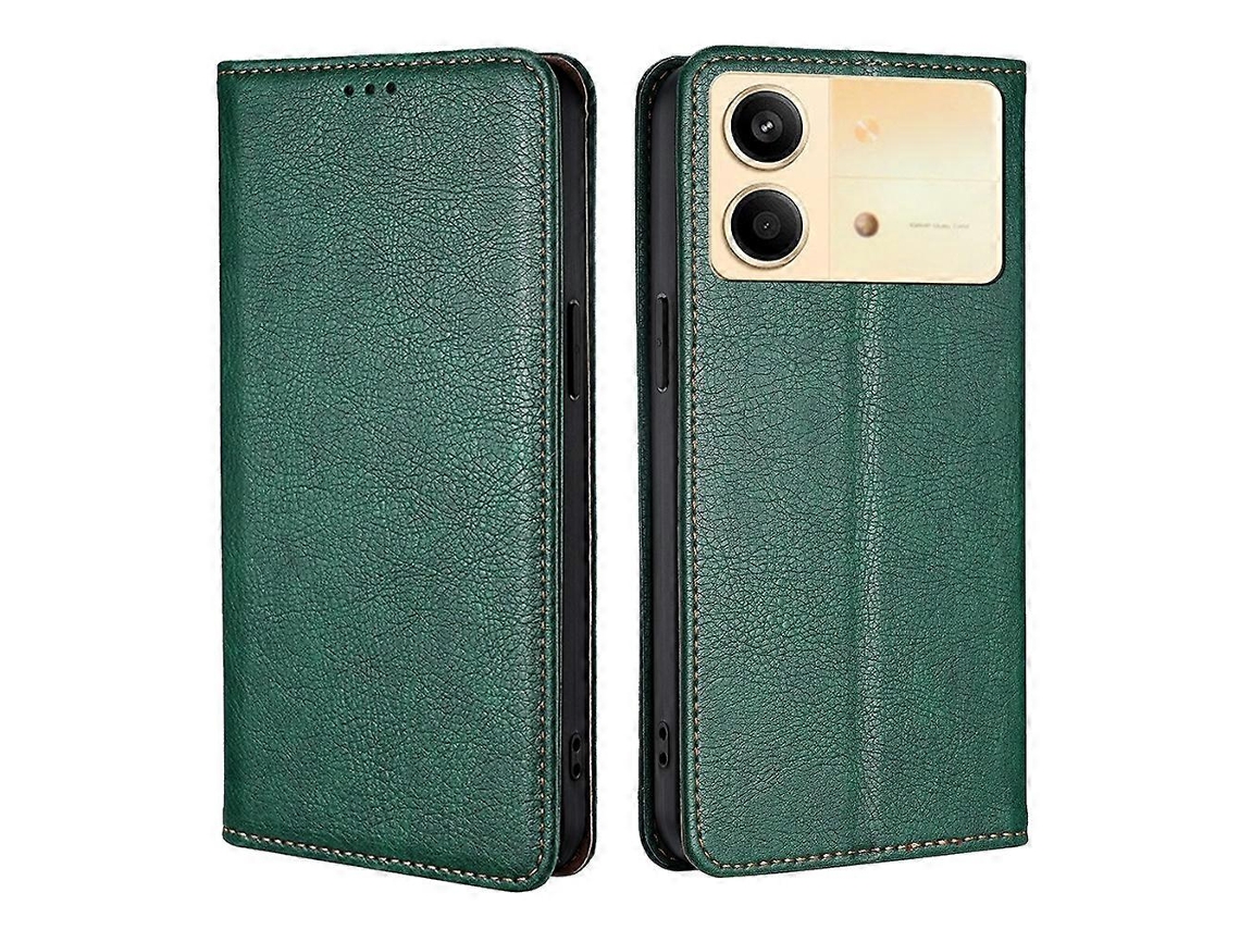 Capa De Celular Magnética De Couro Com Cor Sólida E Óleo Brilhante