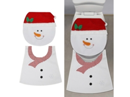 Laxiscreed Conjunto De Assento De Sanita De Inverno Com Boneco De Neve Para Idosos