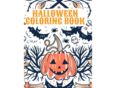 Livro Halloween Coloring Book Happy Halloween Coloring Book For Kids De Sonya Thunder (inglês)