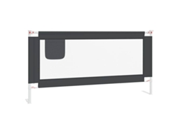 Bed Rail, Bed Rails Vidaxl Cinzeto Tecido (180 X 25 Cm)