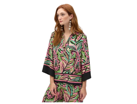 Blusa De Mulher Joseph Ribkoff Poliéster Rosa (46)
