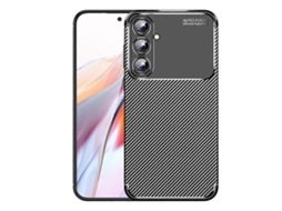 Capa De Celular Tpu À Prova De Choque Com Textura De Fibra De Carbono Para Samsung Galaxy A55