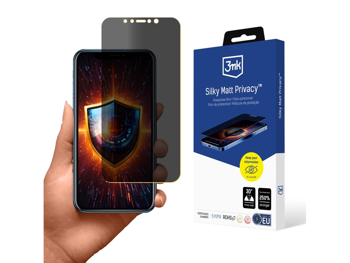 Película De Proteção 3mk Para Iphone Xr, Sedosa, Fosca E Com Proteção De Privacidade