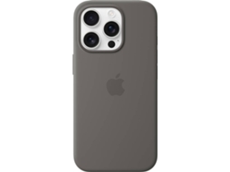 Capa APPLE Silicone Case com MagSafe para iPhone 16 Pro (Stone Gray)