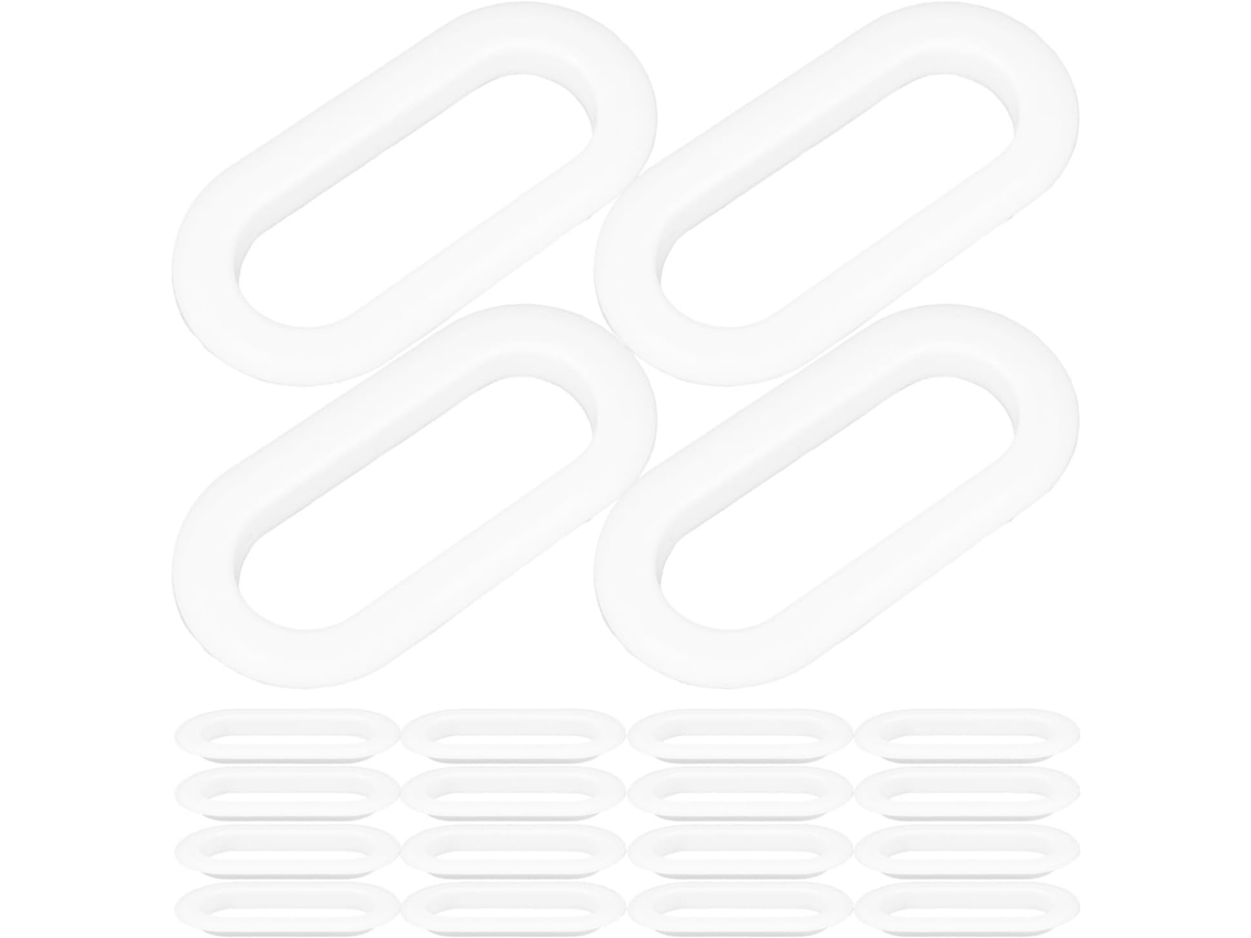 Alças Práticas Para Caixas De Papelão, Em Plástico Branco, Com Design Ergonômico, Pacote Com 20 Unidades Para