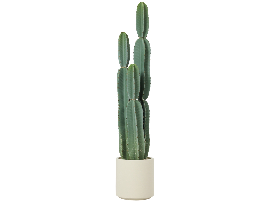 Cacto Em Artificial 111 Cm Vaso Destinado A Escritório E Sala Alta Qualidade
