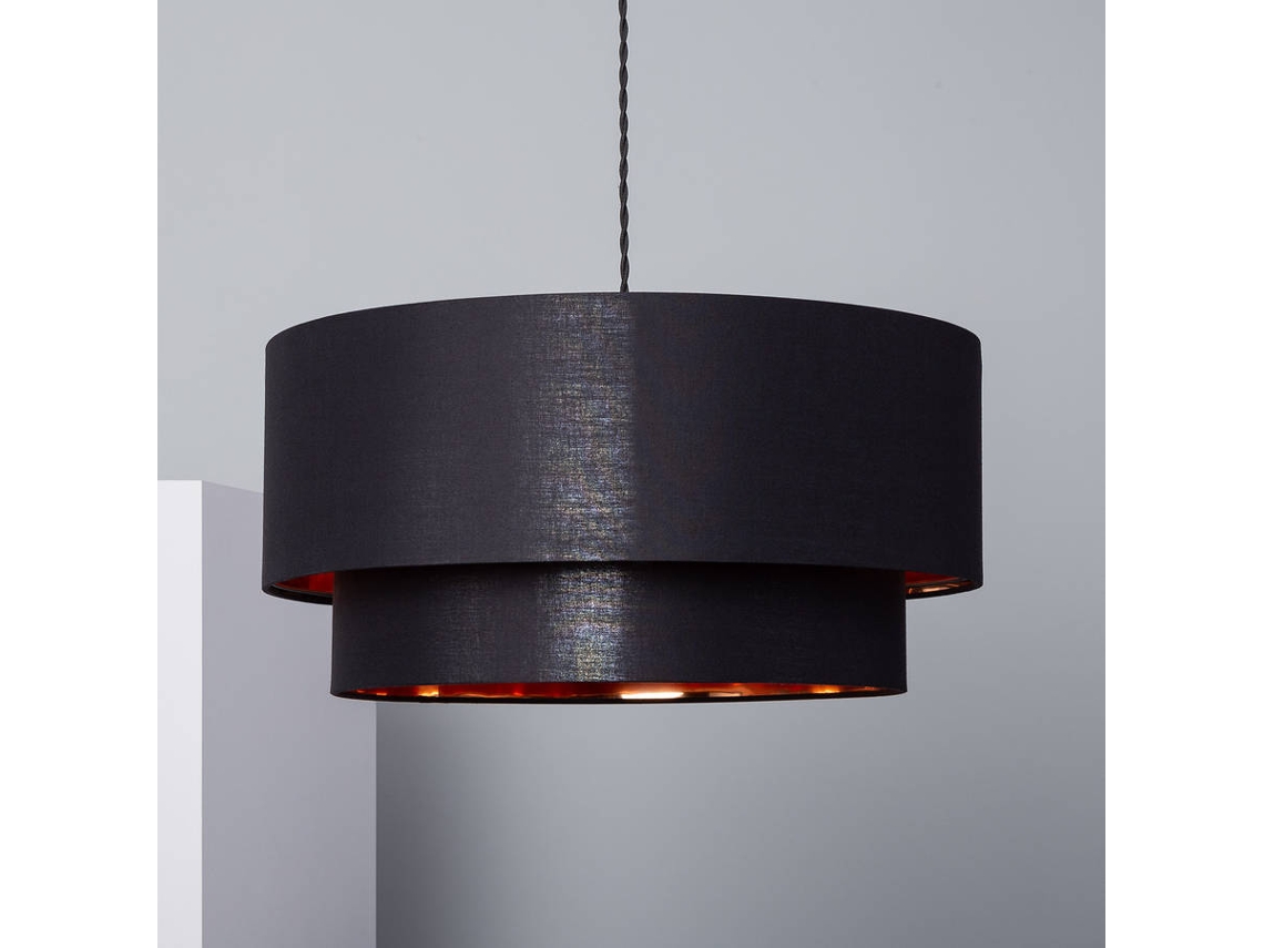 Candeeiro Suspenso Lino Reflect Duo Preto