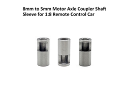 3pcs Conector De Eixo De Motor 8mm Para 5mm Para Carro Controle Remoto 1:8 Acessório De Substituição