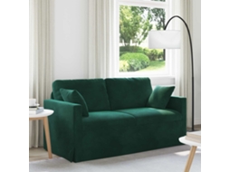 Vidaxl Sofá Verde Escuro 158 X 78 X 80 Cm Veludo