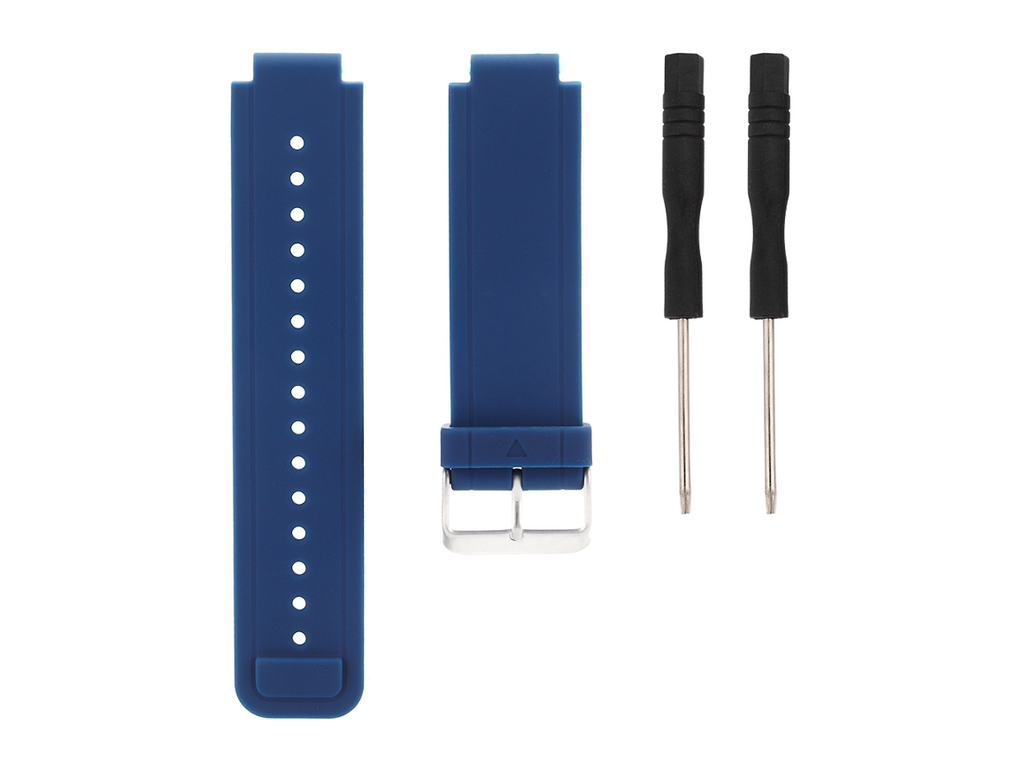 Cinto De Relógio Silicone Ajustável Para Garmin Vivoactive Azul
