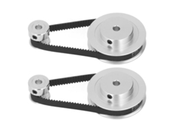 Polia Síncrona de Borracha Reforçada com Fibra de Roda Síncrona HURRISE 2 Impressora de Computador Furo de 5 Mm / 0 2 Polegadas