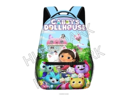 Mochila Escolar Gabbys Dollhouse Com Estampa De Desenho Animado Para Meninas Aquaforge
