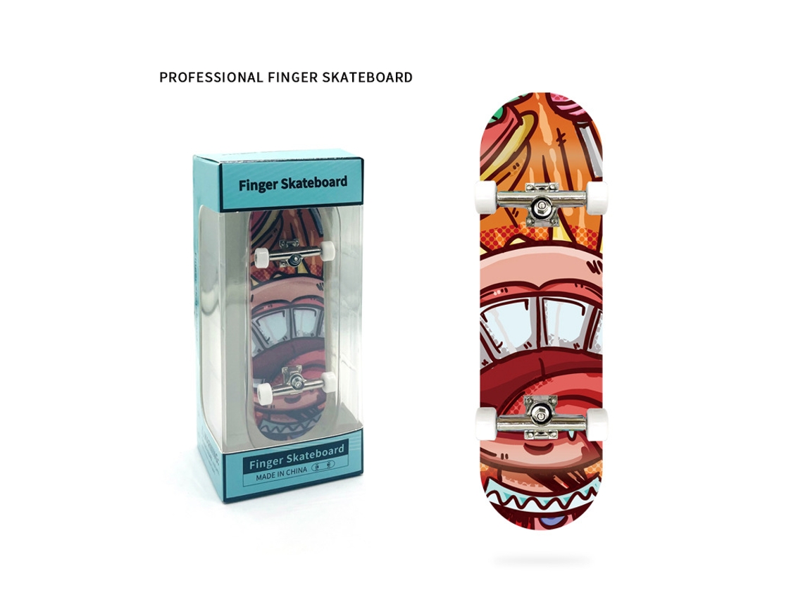 Fingerboard Profissional de Madeira Natural de Ácer Monopatim para Dedos Finger Skate Pequen 29x99mm YUYSAN szhy16