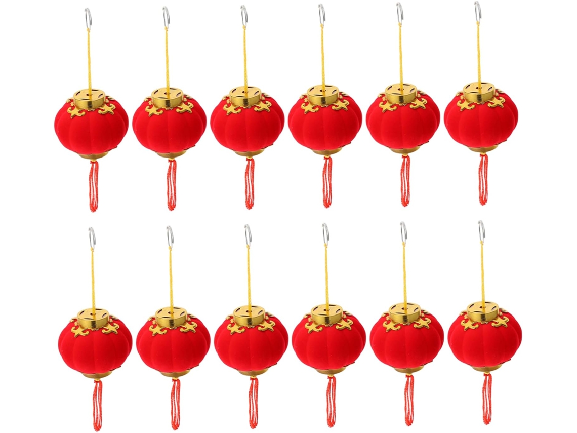 Conjunto De 16 Lanternas S Para As Festividades De Ano Novo, Lanternas Suspensas Para E Externo, Par Gokoco