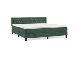 Box Spring Bed, Box Spring Beds Vidaxl Verde Veludo (180 X 200 Cm)
