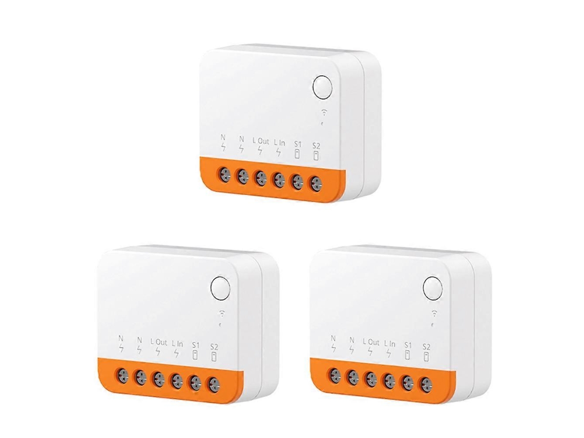 Comando De Voz Para 3pcs Wi-fi Smart Interruptor Two-way Control Home Module Alexa Assistant