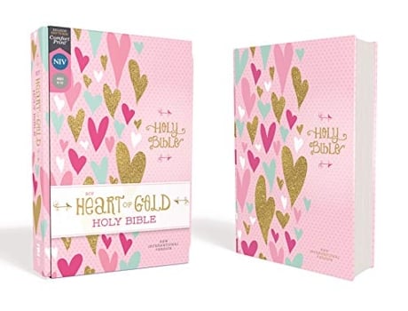 Livro NIV, Heart of Gold Holy Bible, Hardcover, Red Letter, Comfort Print de Zondervan (Inglês - Capa Dura)