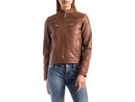 Casaco De Mulher Blue Wellford Castanho (xl)
