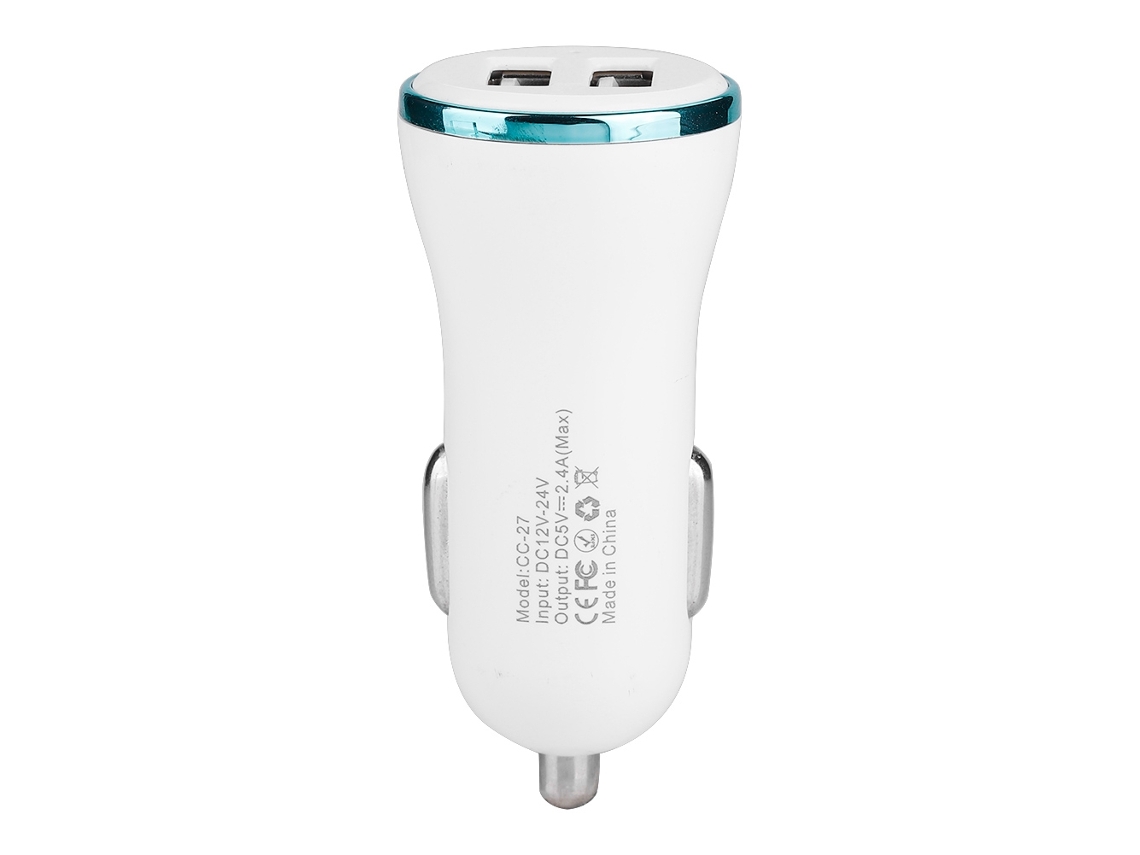 Carregador de Carro LAXISCREED Usb 2.4a Rápido