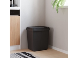 Vidaxl Caixote Duplo 2x25 L Antracite