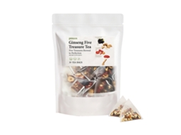 Chá Ginseng Cinco Tesouros Energia Vitalidade