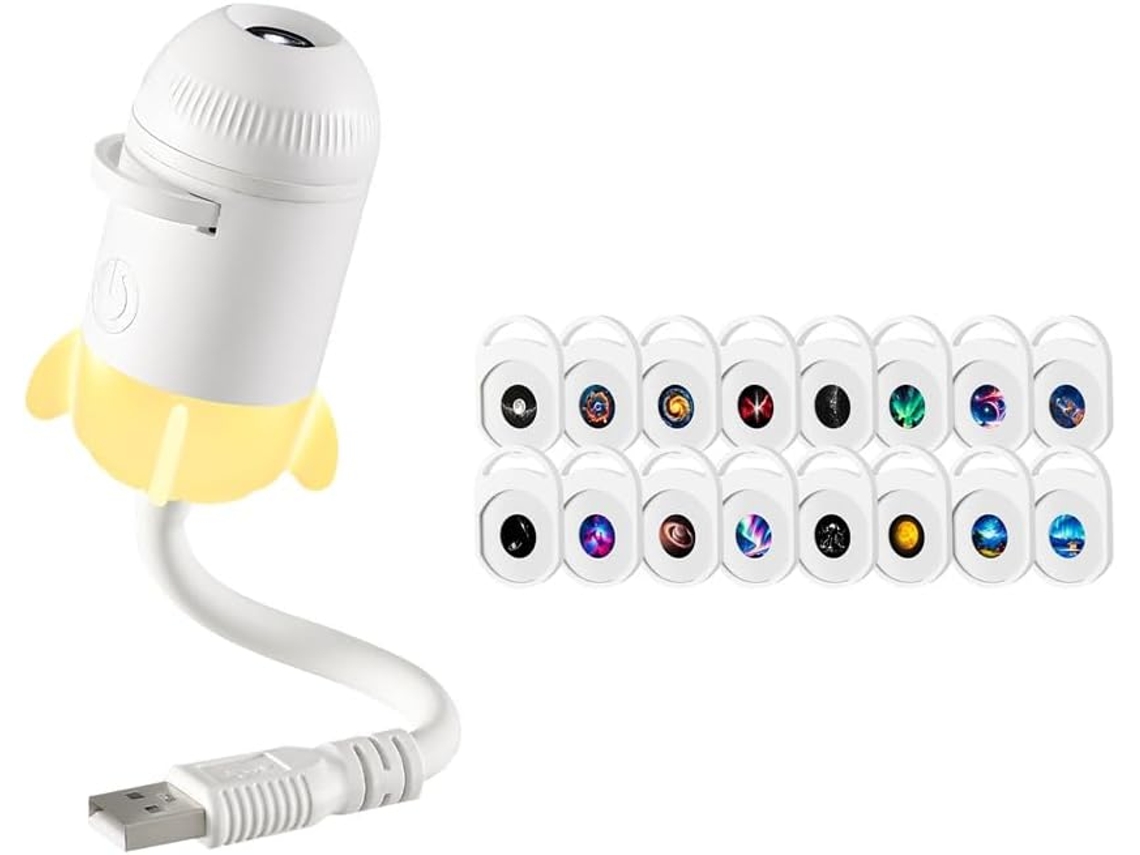 Projetor Galáctico Portátil Com Conexão Usb Para Quarto