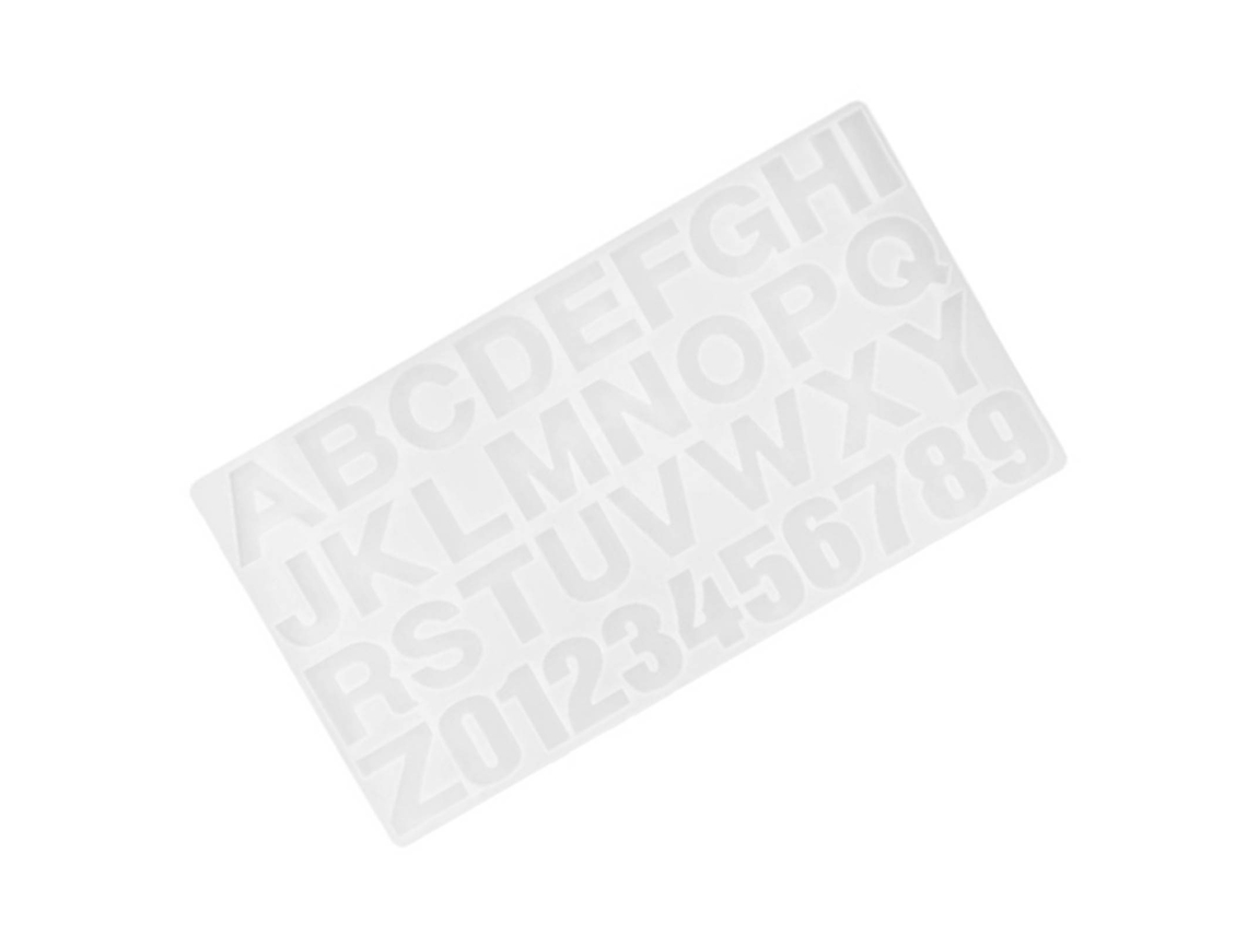 Molde De Silicona Transparente Flexible Para Números E Letras, Decoração Diy E Pingentes