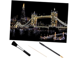 Villful 1 Conjunto De Desenhos Raspáveis Torre De Londres, Caneta Para