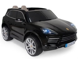 Carro INJUSA Porsche Cayenne S 12V Preto com Luzes e Sons (Idade Mínima: 3 anos - 134 x 81,5 x 58 cm)