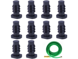 Conjunto De 10 Tampas Conexão Para Mangueira Jardim