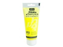 Tinta Acrílica PÉBÉO (Fluorescente - Amarela - 100ml)