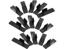 Clips para Canetas e Marcadores Quadrados Brancos, 20 unidades, Suportes Adesivos para Canetas, Pequenos e Resistentes