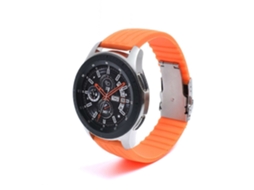 Bracelete Silicone Stripe Adaptável Amazfit Gtr 2E Laranja