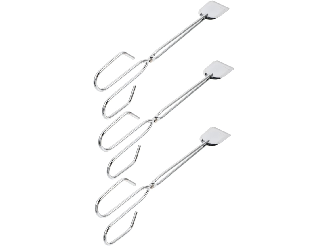 Conjunto De 3 Pinças Ferro Para Churrasco Toyandona Com Cabos Ergonômicos, Resistentes Ao Calor Para Churrasqueiras E