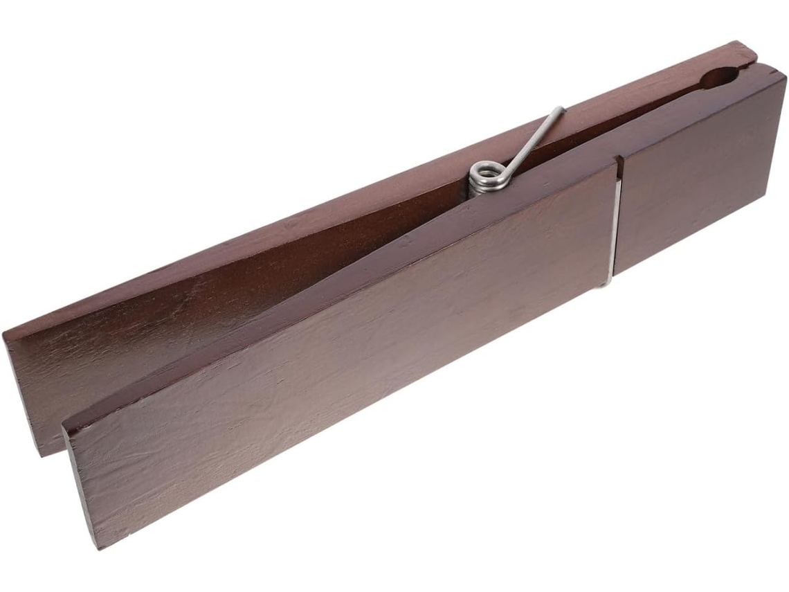 Bestoyard Suporte Gigante Para Toalhas E Prendedores De Roupa Em Madeira Nogueira Com Design Montagem Na Parede, Ideal