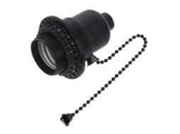 Kit De Soquete De Lâmpada Preto Com Suporte Para Interruptor De Corrente Para Substituição