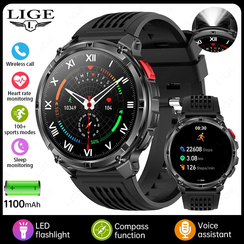 Smartwatch MDUG com tela HD 2,01