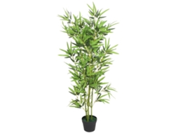 Planta Artificial de Bambu com Vaso 120 Cm na Cor Verde BRILVIBERA