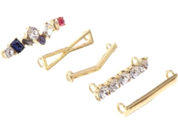 Passadores De Cadarço, Acessórios Decorativos, Conjunto De 8 Peças, Diversos Estilos, Elegante Liga Prateada
