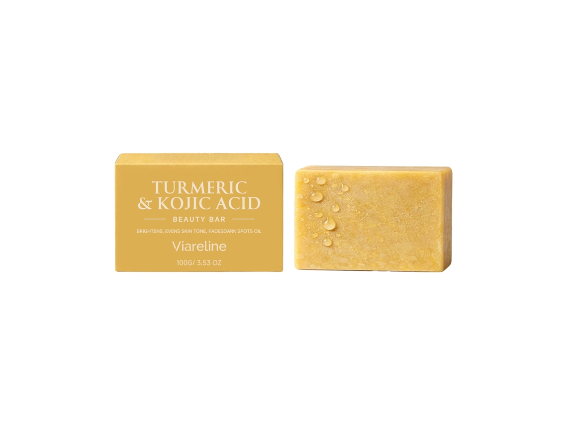 Sabonete de Cura com Cúrcuma para Uso Diário, Pele Refrescada e Saudável LAXISCREED