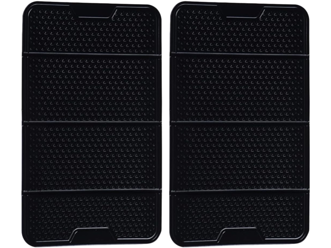 Suporte duplo de silicone antiderrapante para celulares no painel do carro