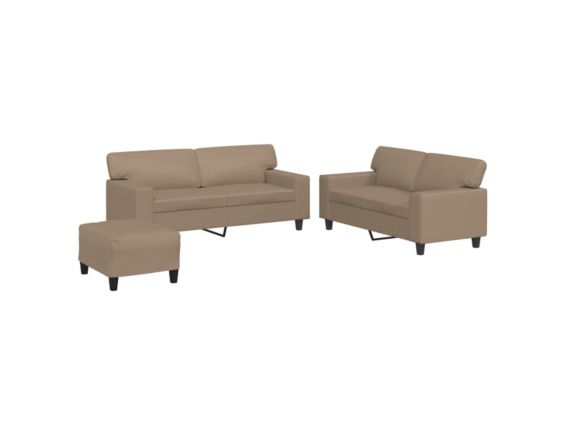 Sofa Set, Sofa Sets Vidaxl Marrom Couro Artificial (n/a)